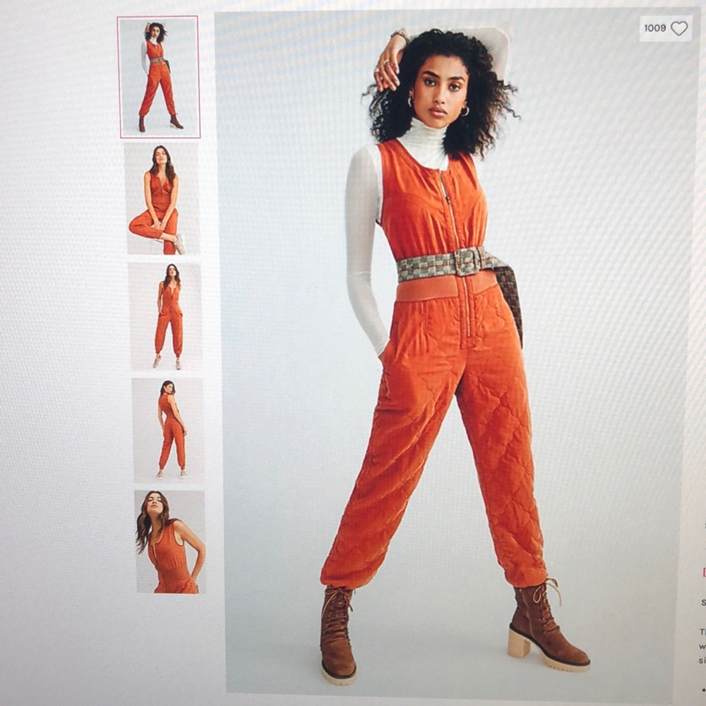 Free People Quilted Jumpsuit